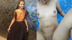 A Desi girl engages in explicit sexual activity with a man in a heated video