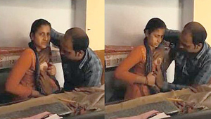 The principal performs oral stimulation on the teacher's nipples in the staff room