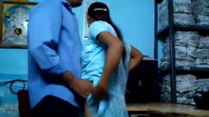 Indian office mates engage in sexual encounter on desk