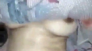 Indian wife becomes aroused and passionate during intimate encounter with her spouse on camera