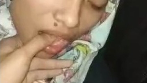 A woman wearing a hijab receives intense penetration