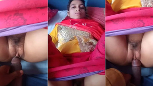 Dehati babe with a hairy pussy gets fucked in a steamy video