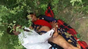 Caught in the act: couple gets naughty outdoors