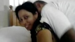 Arab husband films his wife fucks older friend