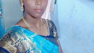 A Tamil housewife reveals her breasts and vagina