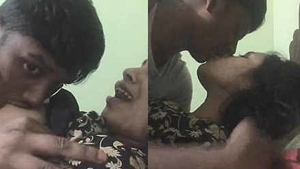 Passionate Indian couple shares intimate moments