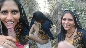 Village bhabi gives oral pleasure to her brother-in-law outdoors