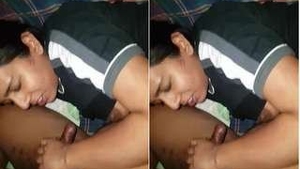 Lankan wife gives a blowjob and gets rid of her husband's dick