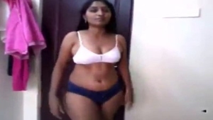Gayati from Salem shows off her naked body while gambling