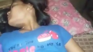 Harsh lovemaking of a village belle from India