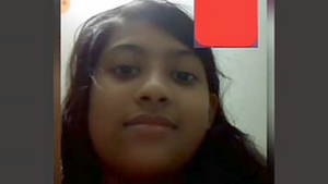 Indian girlfriend reveals her breasts during a video chat