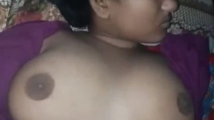 Husband's sneaky fingers explore sleeping wife's breasts