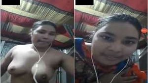 Boady flaunts her naked body and performs sensually