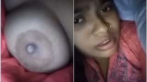 Rustic Bangla girl flaunts her breasts in a steamy video