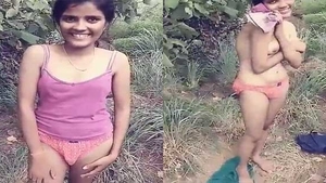Shy Tamil village girl hesitates to expose her breasts in public