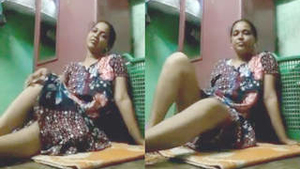 Busty housewife Nisha gets naughty on camera