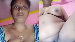 Dissatisfied curvy lady displays and self-pleasures