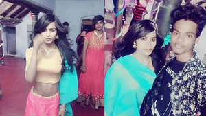 After a dance competition, a slim Marathi girl gives a BJ to her friend