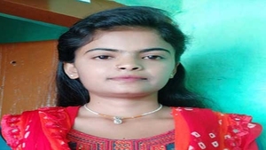 A stunning girl gives a blowjob to her black partner in front of the camera