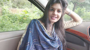 A stunning Indian babe sucks her boyfriend's cock in a steamy video