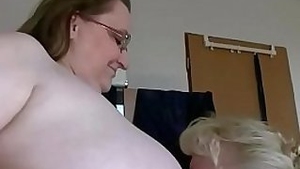 OldNannY Busty BBW Ladies Enjoying With thick Strapon