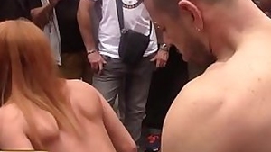 blonde fuck in public