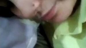 A stunning girl engages in oral sex and intercourse, leaving her partner amazed