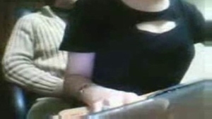 Office worker cheats on her partner in explicit video