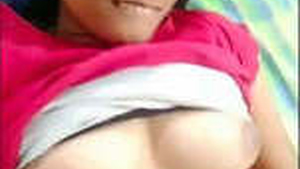 Beautiful girl pleasures herself in hostel