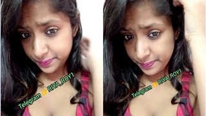 Naughty Indian babe flaunts her body and talks dirty in Hindi