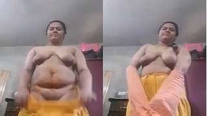 Curvy Indian girl strips naked and flaunts her body