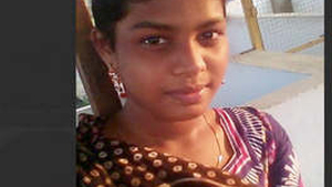 Tamil girl's shy boobs are shown in video