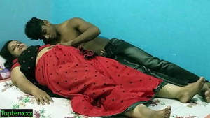 Indian bhabhi and her half-brother engage in steamy nighttime sexual encounter