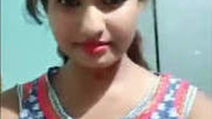 College girl Desi goes nude for a video