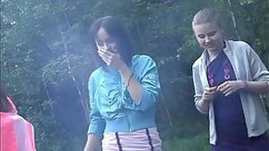 Russian students staged an orgy in the woods