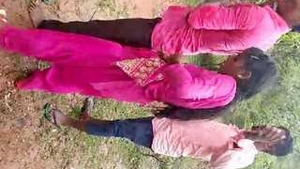 Indian lover discovered outdoors