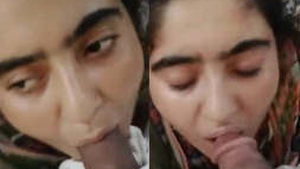 Desi beauty's breasts bounce while performing a passionate oral sex act