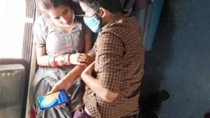 Train ride romance with Desi village lover