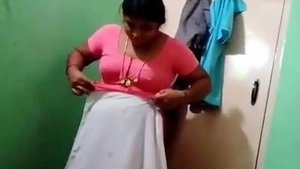 Indian wife cheats on husband with friend in Kannada video