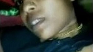 A woman from a rural Indian community receives intense sexual activity, including oral sex