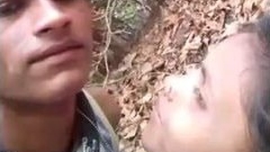 Outdoor sex in jungle village with horny couple