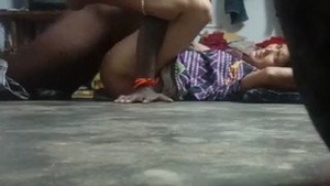 Bhabi and her partner get caught having sex on the floor