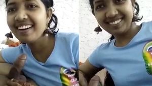 Cute Bengali college girl takes a walk and rides
