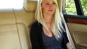 MyFirstPublic Girl leans out car window to suck cock