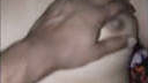 A stunning woman exposes her smooth vagina for erotic pleasure