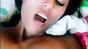 Gorgeous Tamil wife with big breasts enjoys passionate sex