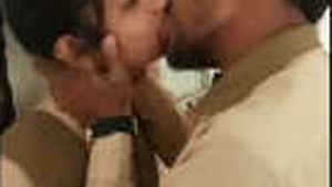 Desi college girl's steamy kiss in a library MMS