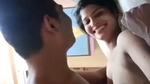 Beautiful girlfriend moans in pleasure during sex