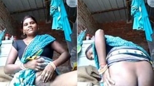 Experience the eroticism of a Desi auntie talking in this village video