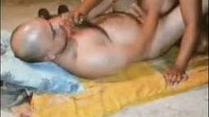 Indian village sister pleasures herself with elderly father in private